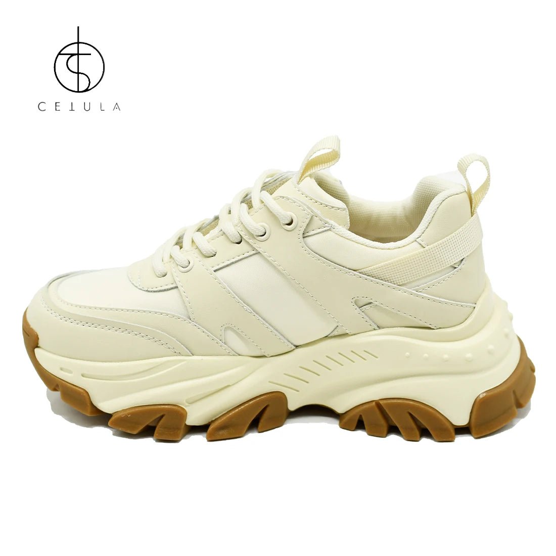 Cetula 2021 New Degisn Chunky Four Season  Sneaker Daddy Platform Lace-Up Casual Shoes ATHLEXES