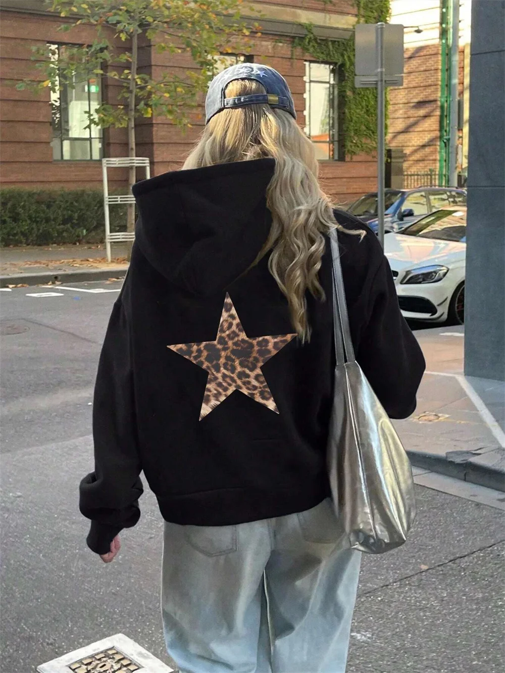 Autumn Luxe Leopard & Star Print Hoodie ATHLEXES