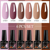 NailArt Pro 6pc UV Gel Polish Kit for Manicure ATHLEXES