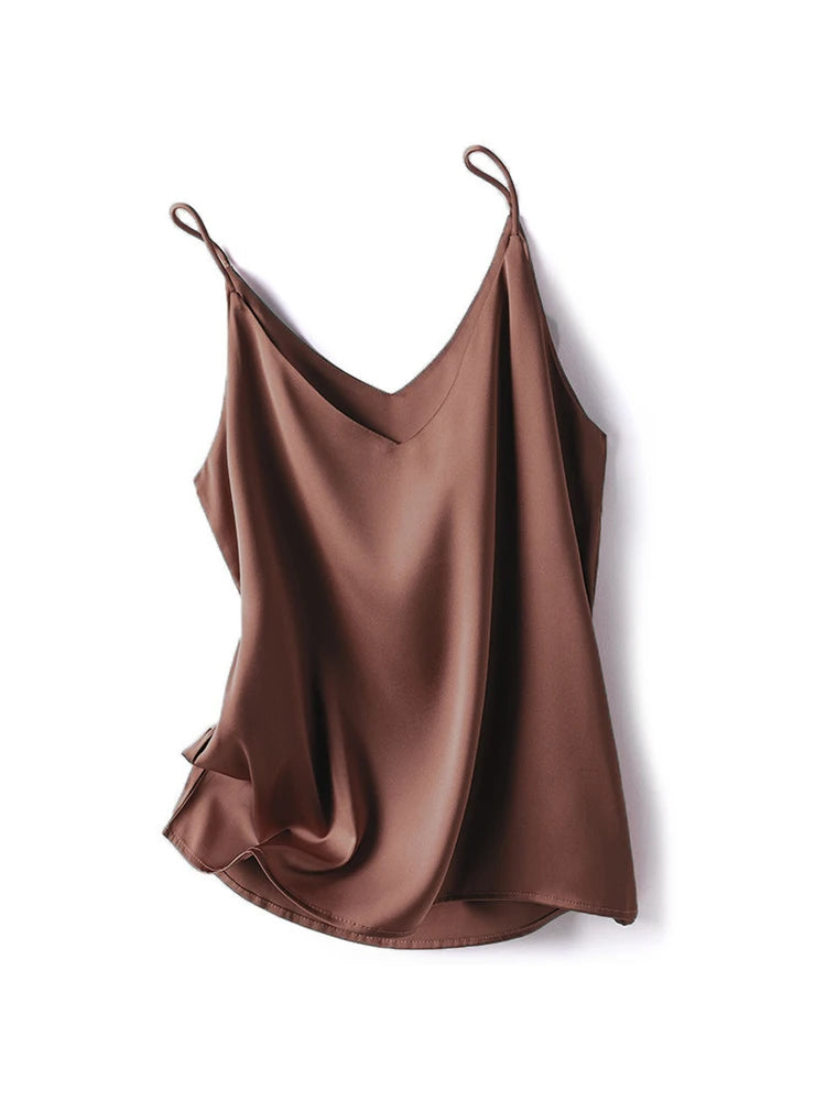Chic Summer V-Neck Chiffon Tank Top ATHLEXES