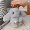 Chic 15cm Rabbit Fur Keychain for Bags & Gifts ATHLEXES
