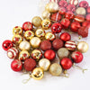 Festive 50Pcs 4cm Christmas Baubles for 2024 Decor ATHLEXES
