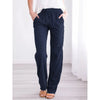 Luxe Linen Blend Drawstring Pants for Women ATHLEXES