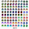 Dazzling Dragon Cat Eye Glass Cabochons - 50Pcs Set ATHLEXES
