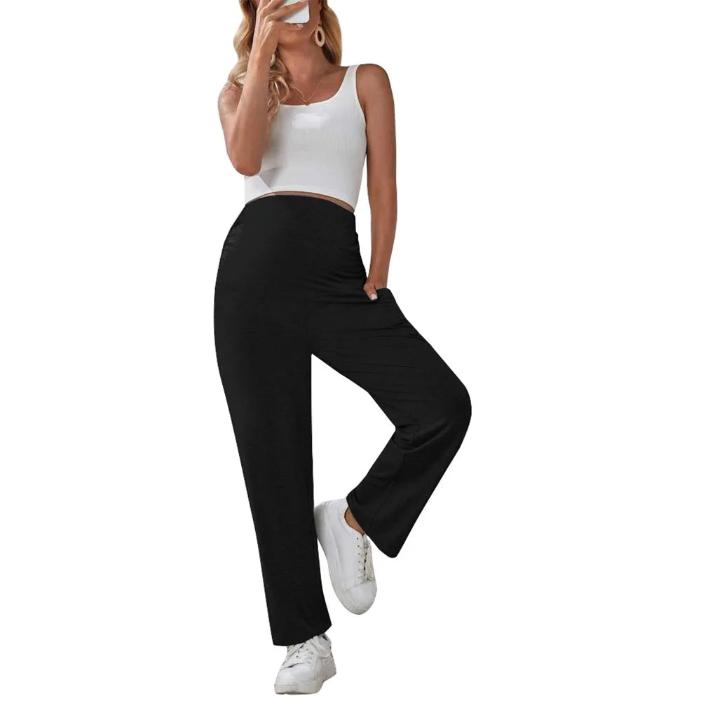BellyFit Wide Leg Maternity Lounge Pants ATHLEXES