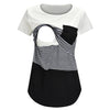Striped Comfort Nursing Tee for Maternity Bliss ATHLEXES