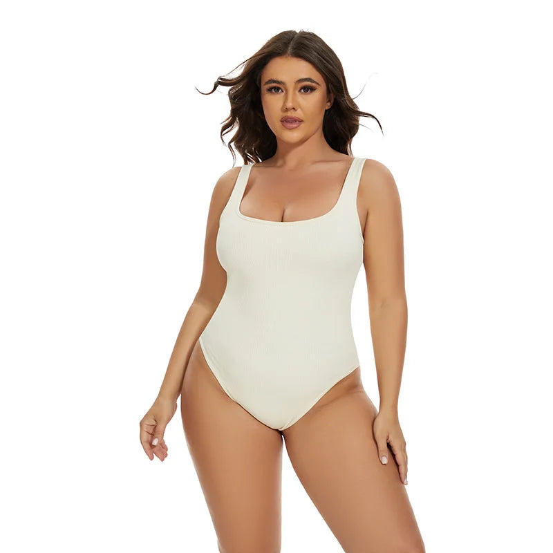 GUUDIA Ribbed Tummy Control Shaping Jumpsuit ATHLEXES