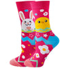 Colorful Cotton Women's Socks - Trendy Hedgehog & Sloth Designs ATHLEXES