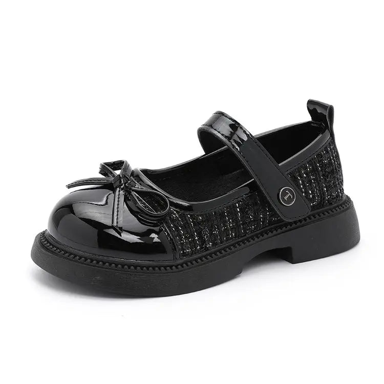Chic Bowknot Leather Mary Jane Shoes for Girls ATHLEXES