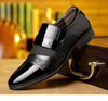 Classic Black Pointed Toe Leather Loafers for Men ATHLEXES