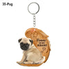Heartfelt Dog Angel Pendant Keychain ATHLEXES