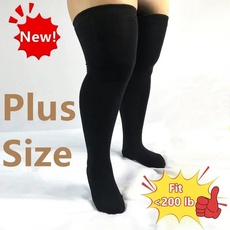 ChicPlus Curvy Thigh High Striped Socks ATHLEXES