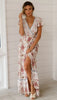 Boho Chic Floral V Neck Summer Dress ATHLEXES