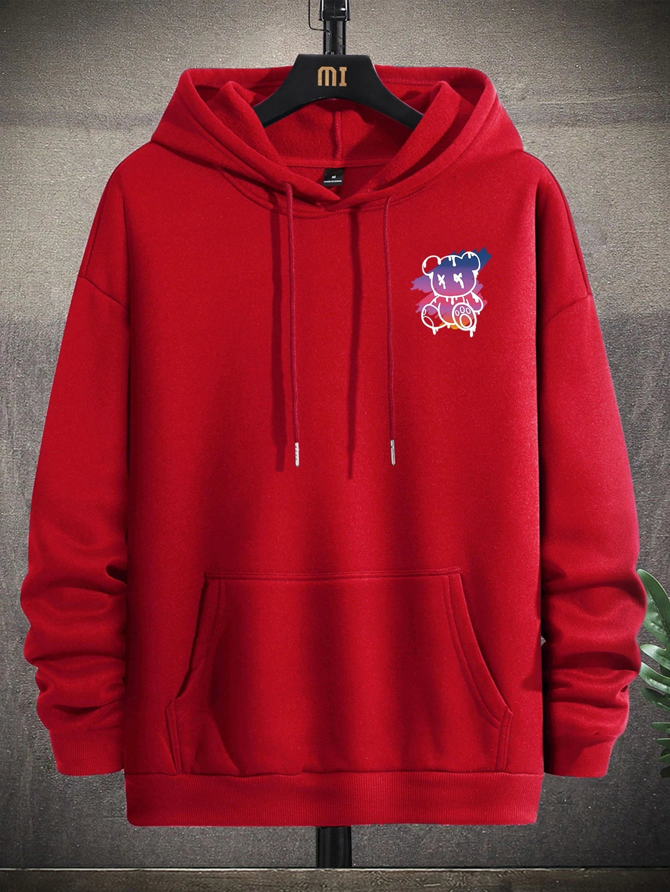 Urban Sunset Bear Graphic Hoodie for Men ATHLEXES