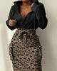 Plaid Hoodie Dress with Drawstring Detail ATHLEXES