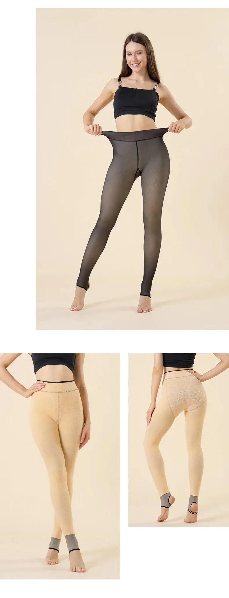 ChicWarm Sexy Translucent Winter Pantyhose for Elegance ATHLEXES