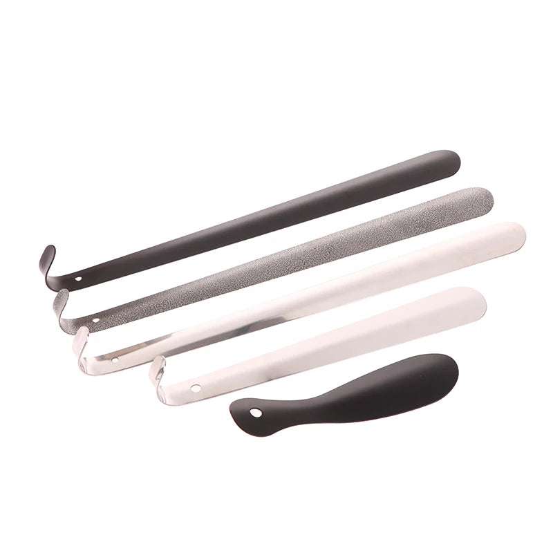 Elegant Stainless Steel Shoe Horn with Leather Cover ATHLEXES