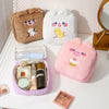 Charming Rabbit Ear Plush Makeup Bag for Girls ATHLEXES