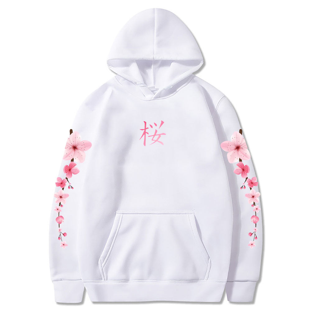 Sakura Blossom Graphic Hoodie for All Seasons ATHLEXES