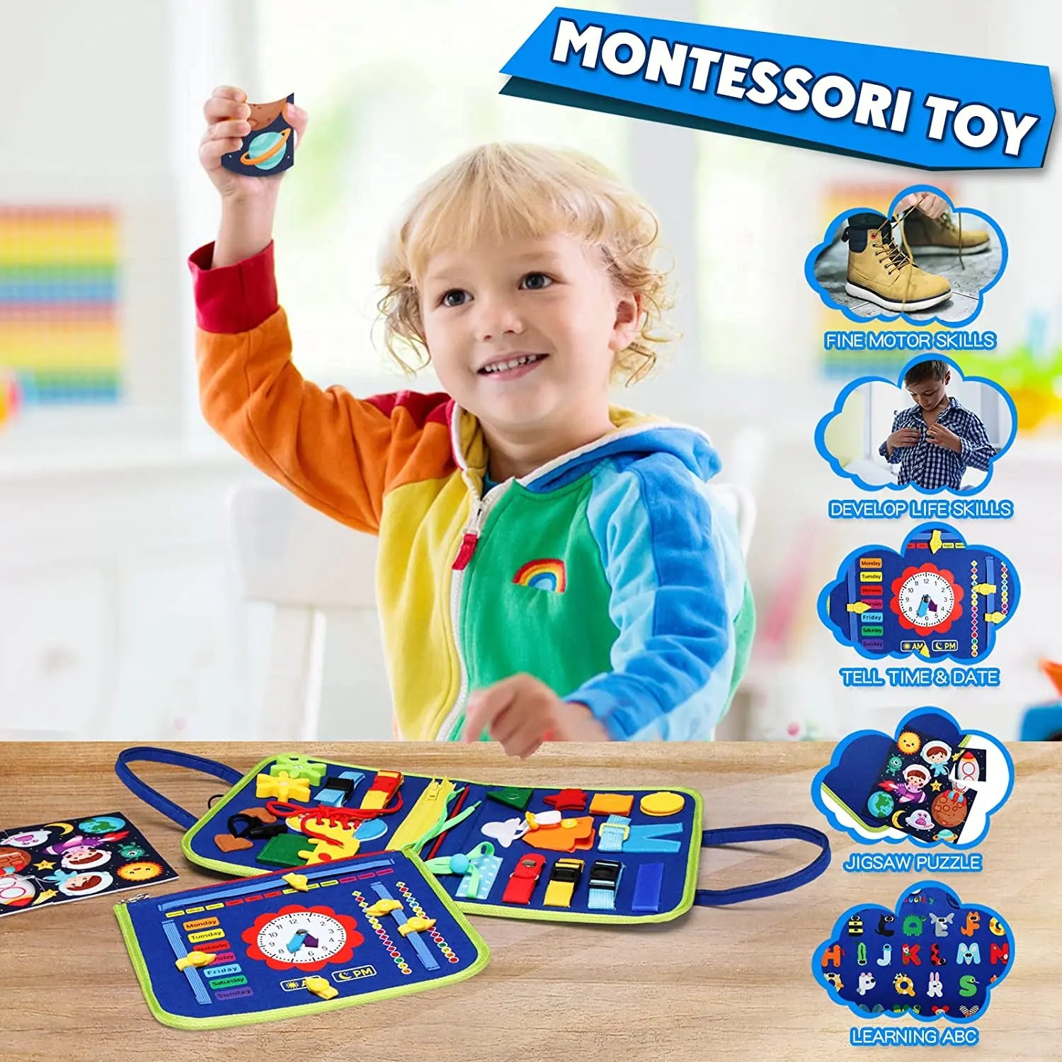Felt Learning Board Busy Board ATHLEXES