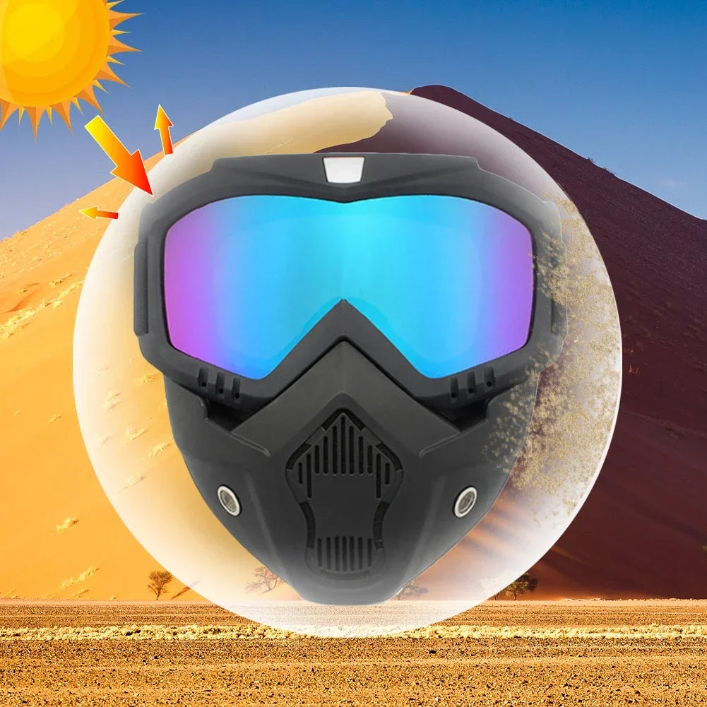 Ultimate UV400 Motorcycle Goggles with Mouthpiece ATHLEXES