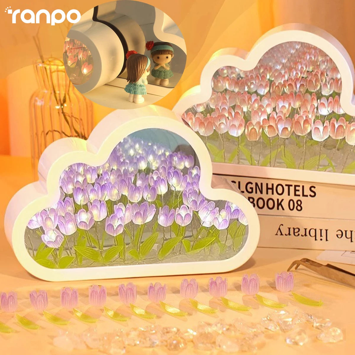 CloudGlow LED Tulip Table Lamp ATHLEXES