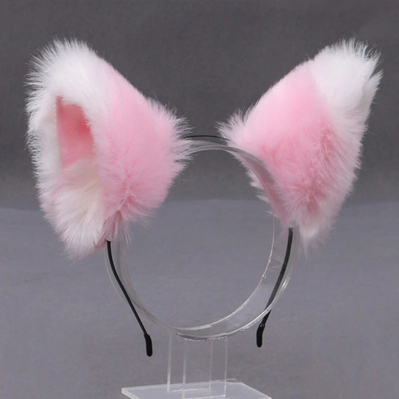 Lolita Fox Ear Faux Fur Cosplay Headband ATHLEXES