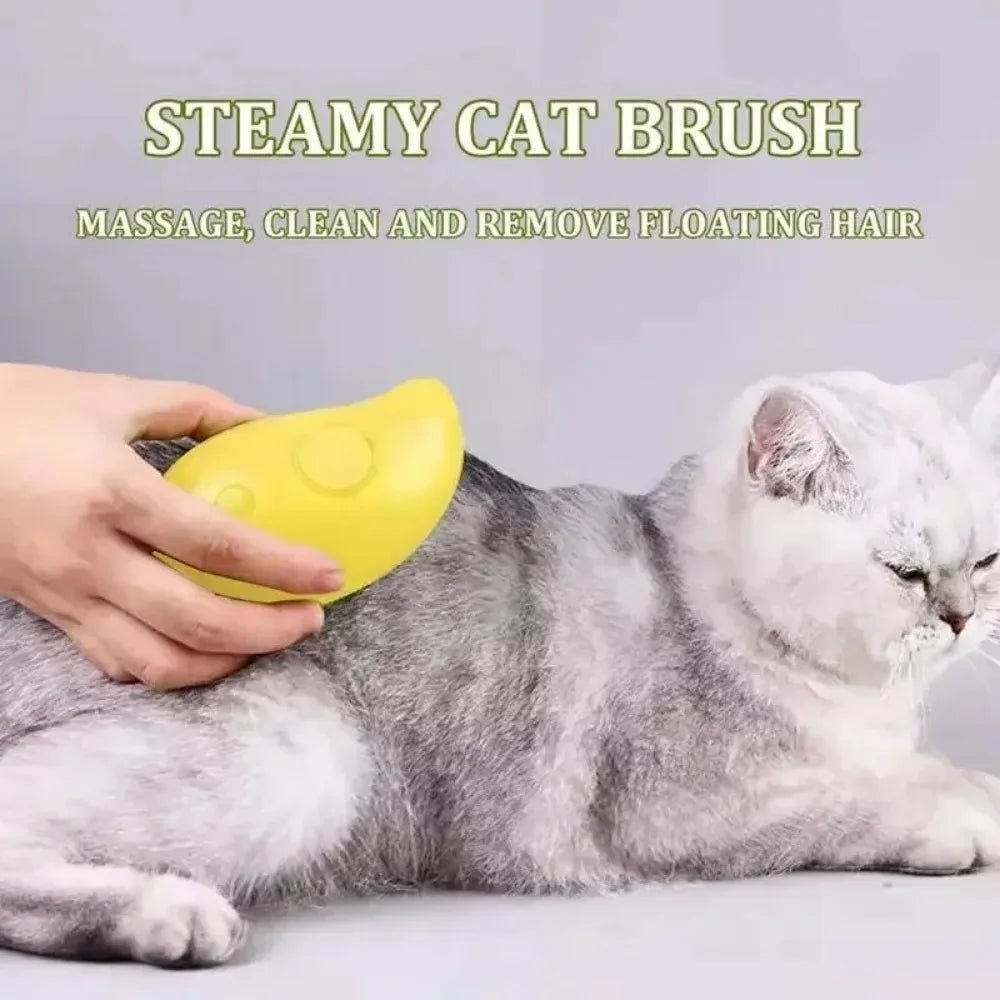 Cat Dog Steamy Brush Steam Brush Electric Sprayer for Massage Pet Grooming Tool Shedding 3 in 1 Electric Sprays Massage Combs ATHLEXES