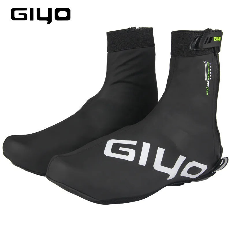 GIYO Windproof Waterproof Fleece Cycling Shoe Covers for All Seasons ATHLEXES