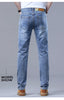 Light Blue Slim Fit Stretch Jeans for Men ATHLEXES