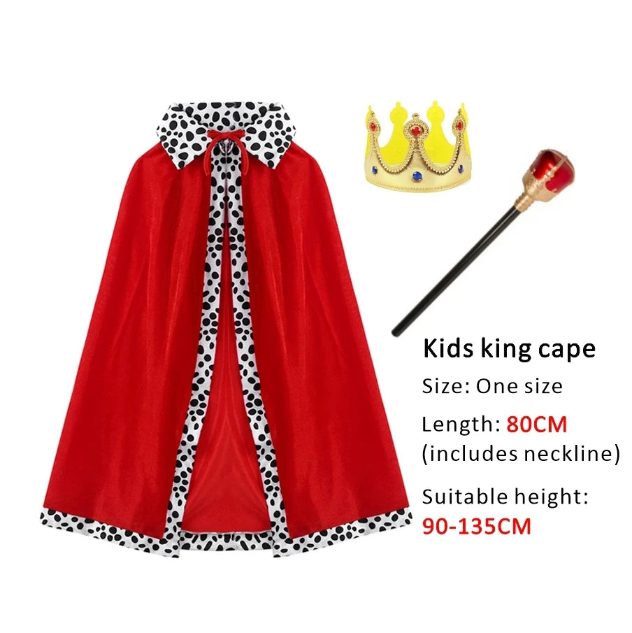 Royal Prince King Costume with Cloak & Crown ATHLEXES