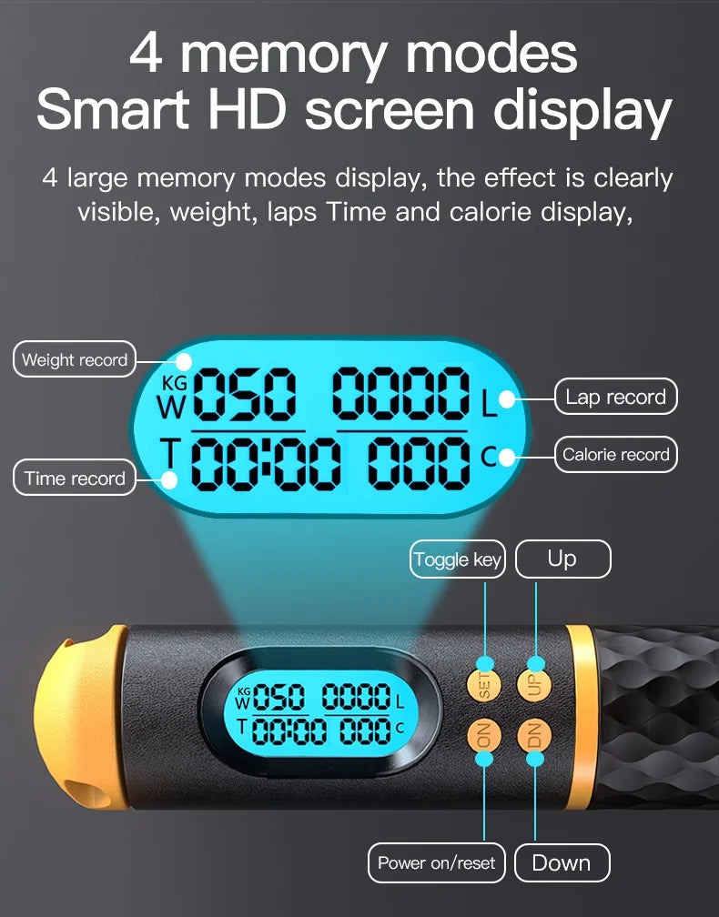 PrecisionPro 2 In 1 Skipping Rope with Counter ATHLEXES