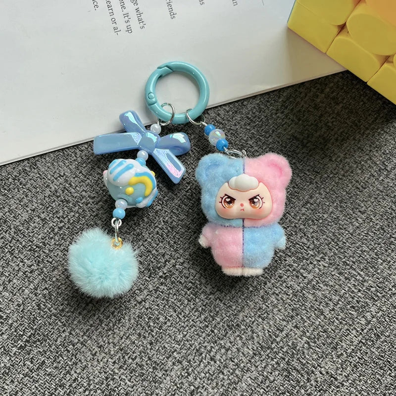 Kawaii Flocking Cartoon Keychain Set ATHLEXES