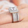 Newshe 925 Silver Luxury Bridal Ring Set for Women ATHLEXES