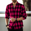 Plaid Luxe Lapel Cardigan for Men - Casual Elegance ATHLEXES