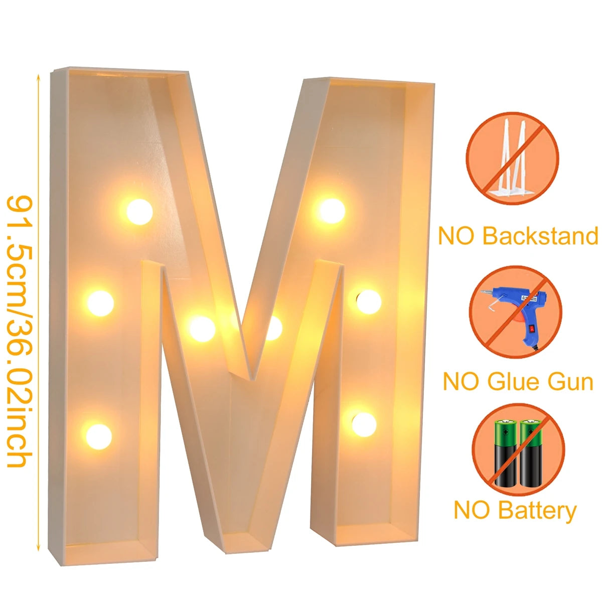 Giant LED Letter Light Box for Events & Decor ATHLEXES