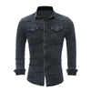 AutumnBlend Casual Denim Lapel Shirt ATHLEXES