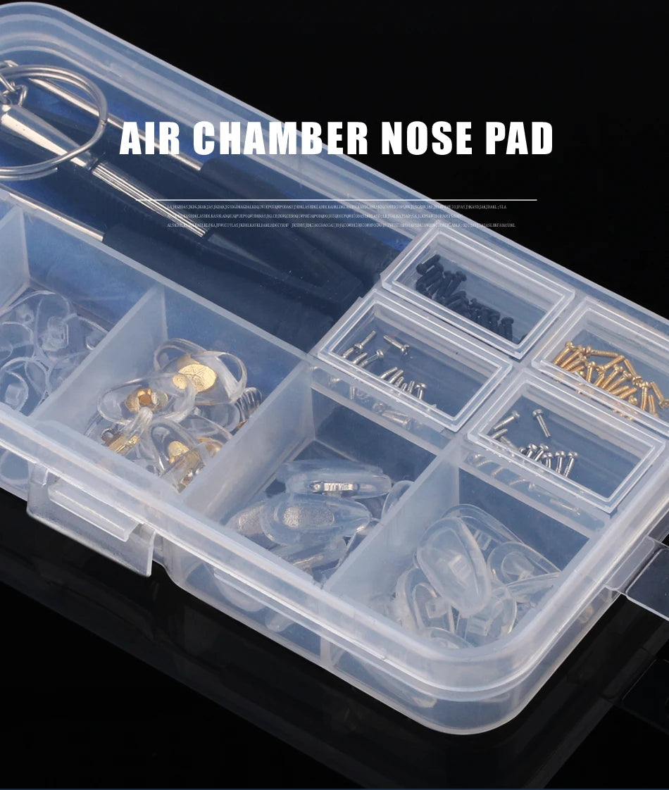 COLOUR_MAX Eyeglasses Repair Kit with Soft Nose Pads ATHLEXES