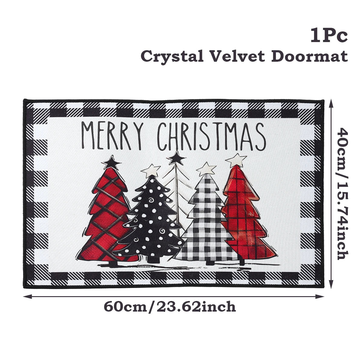 Santa Claus Holiday Outdoor Door Mat 2024 ATHLEXES