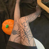 Gothic Spider Web Silk Tights for Alternative Fashion Women ATHLEXES