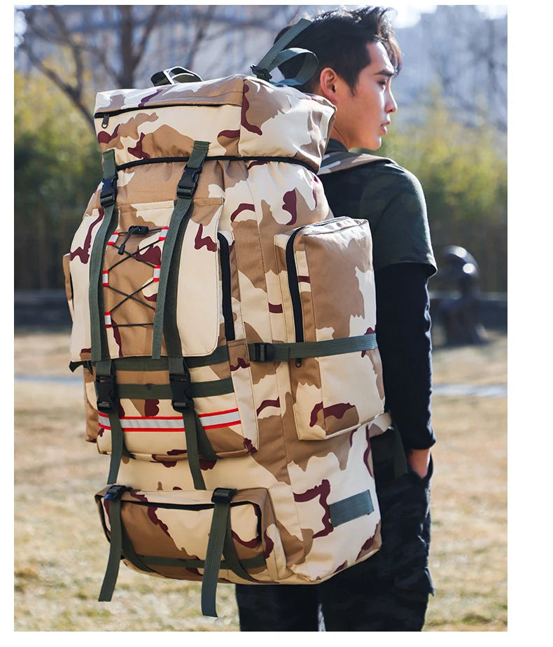 130L Adventure Ready Trekking Backpack for Men ATHLEXES