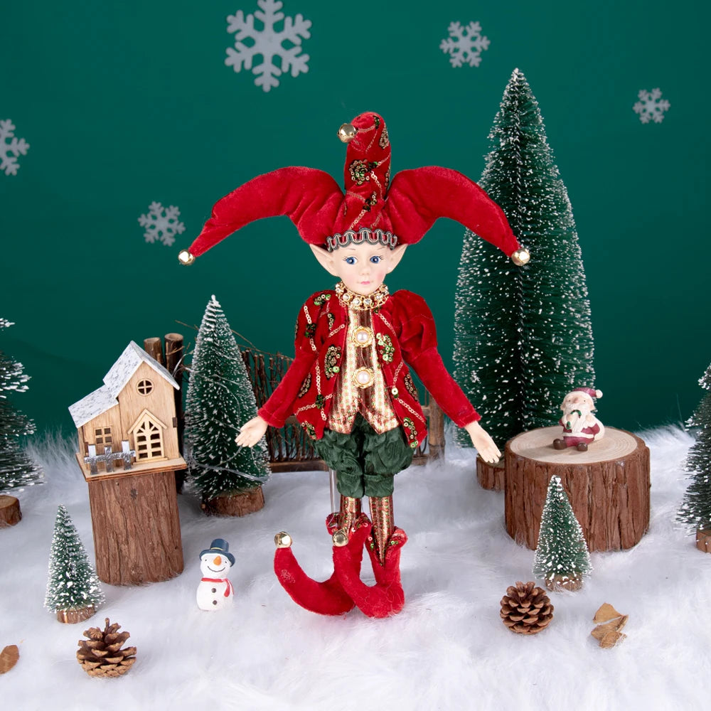 Festive Elf Plush Doll: Christmas Tree Ornament Gift ATHLEXES