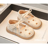Charming Floral Mary Jane Low Heel Princess Shoes ATHLEXES