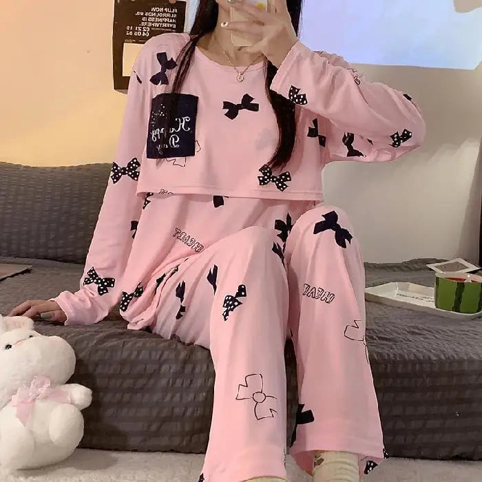 NurtureNest Maternity Pajama Set ATHLEXES