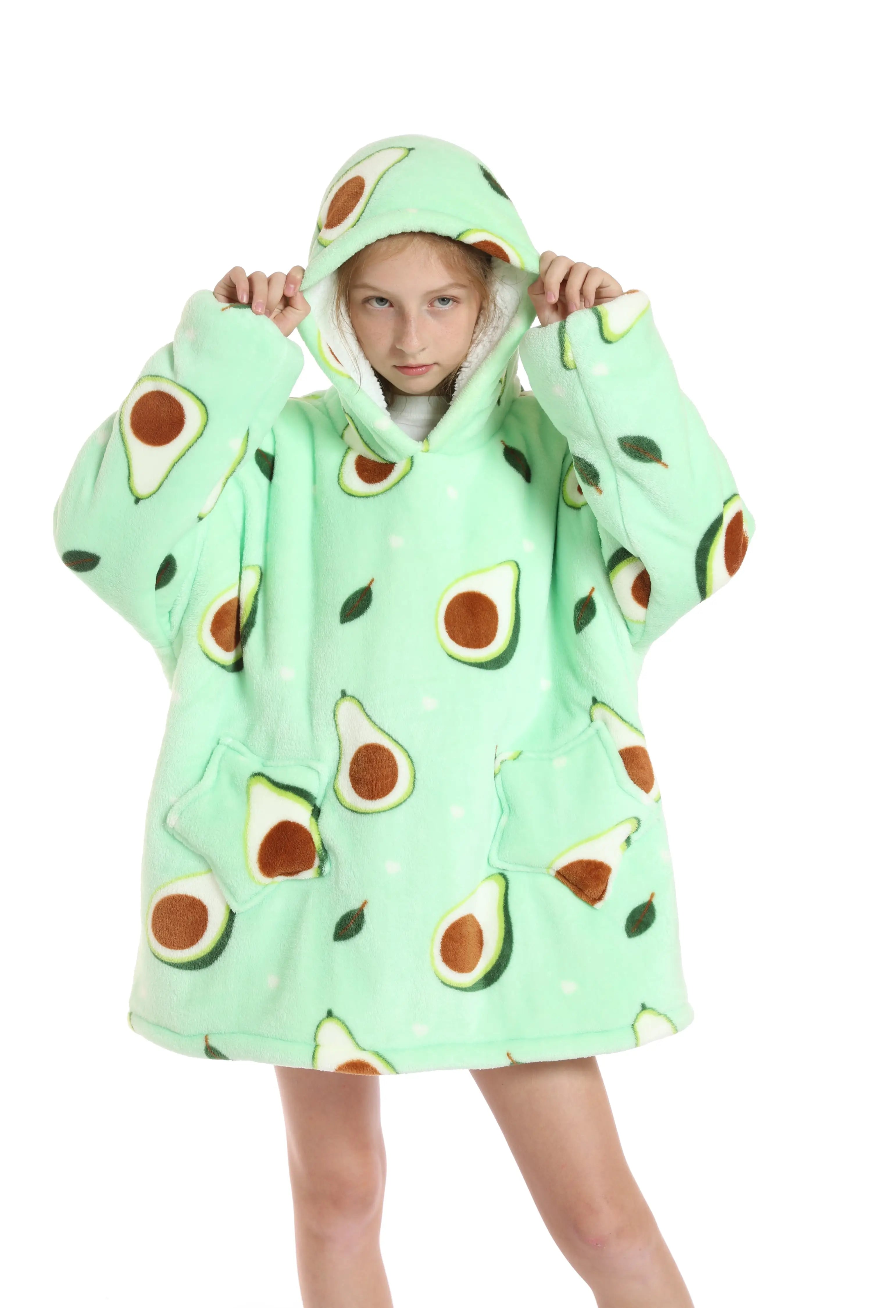 CozyNest Oversized Flannel Hoodie Blanket ATHLEXES