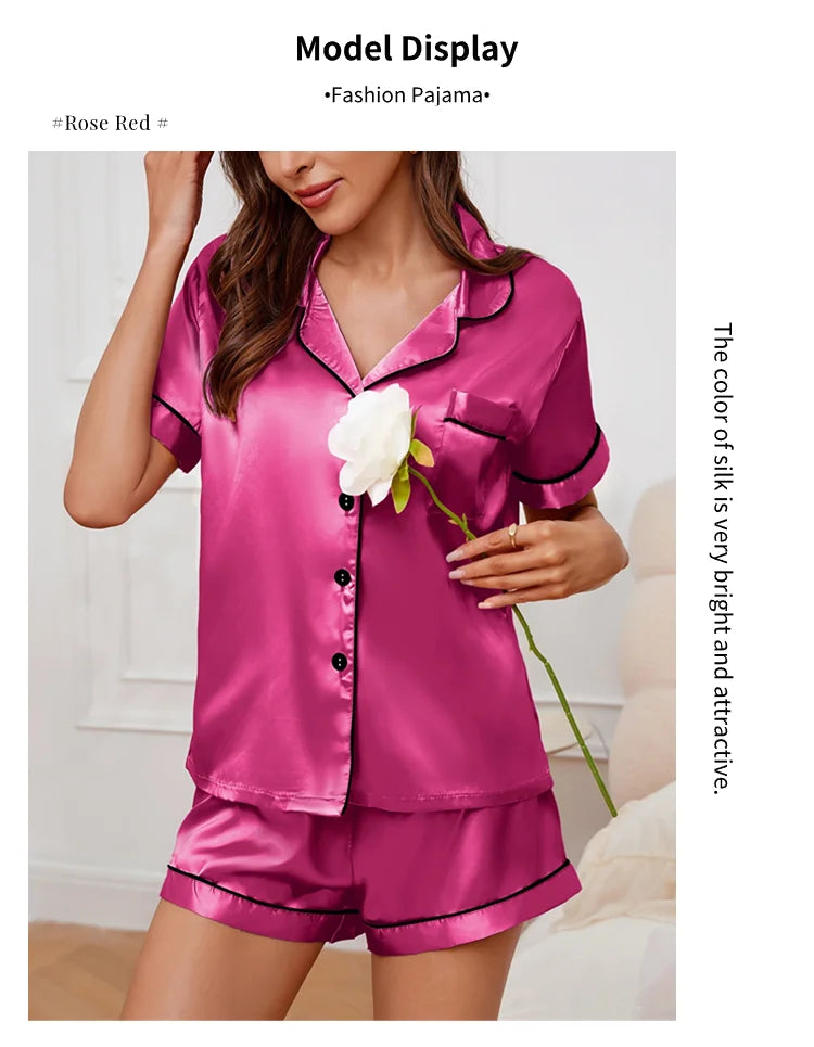 Elegant Two-Piece Summer Pajama Set ATHLEXES