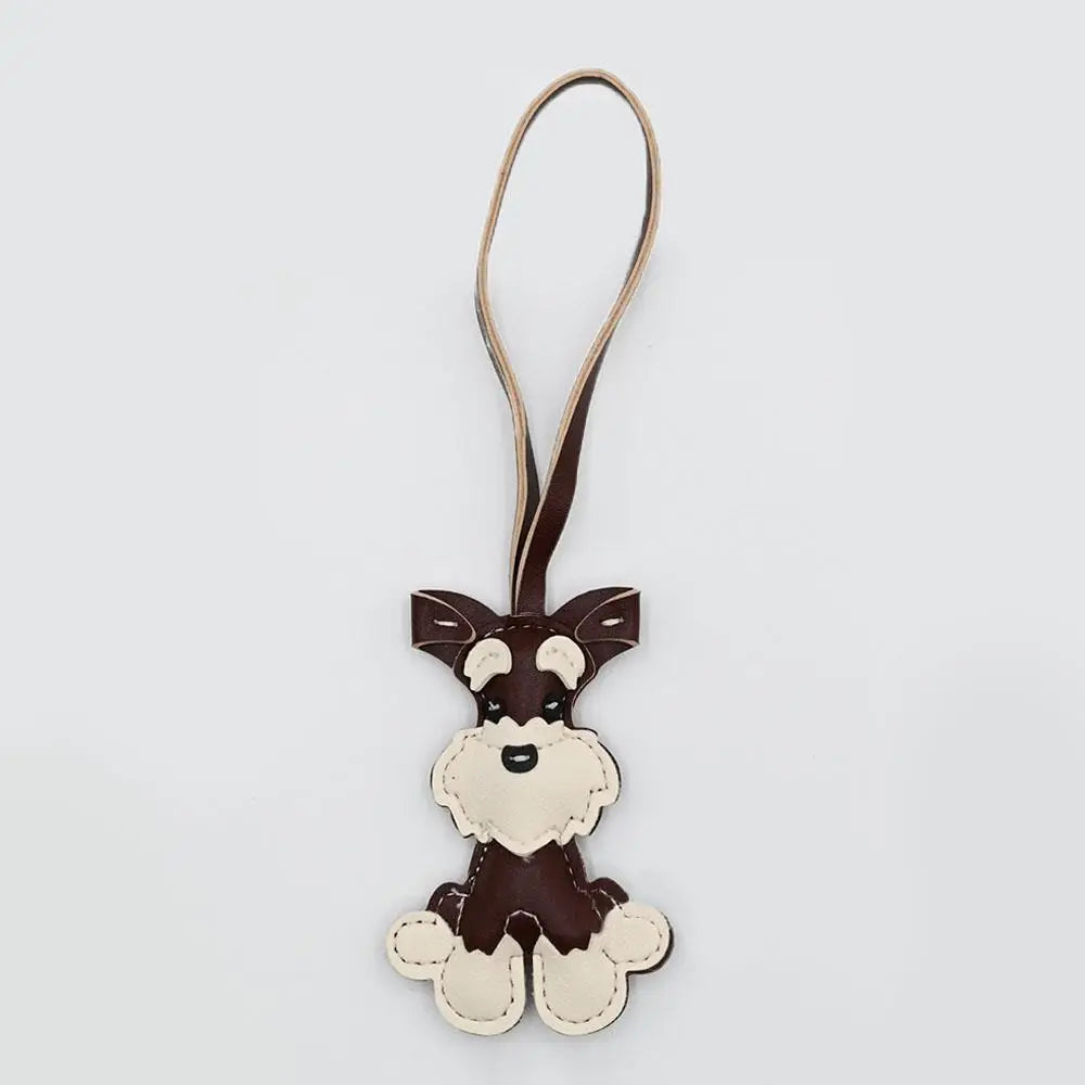 Cute Puppy PU Leather Key Ring Pendant ATHLEXES