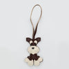 Colorful Teddy Dog Leather Keychain Pendant ATHLEXES