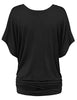 Chic Summer V-Neck Batwing Tee for Women S-5XL ATHLEXES