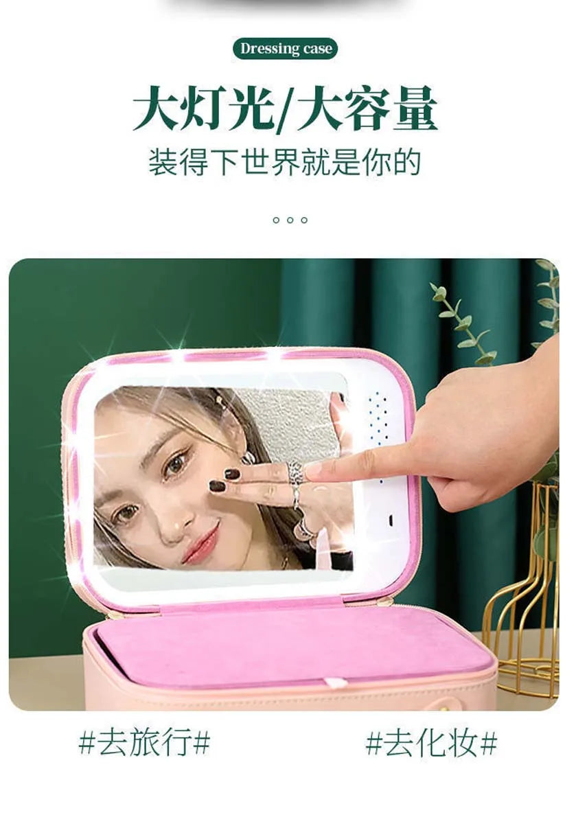 LumiCase LED Makeup Bag with Mirror ATHLEXES